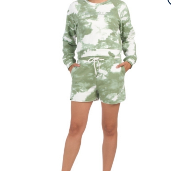 True Religion Green Tye Dye Lounge Set Size Large - Picture 2 of 7